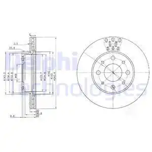Тормозные диски DELPHI BG3425