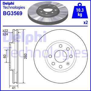 Тормозные диски DELPHI BG3569