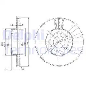 Тормозные диски DELPHI BG3596