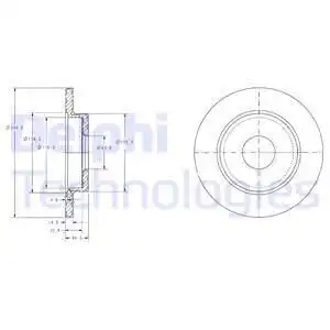 Тормозные диски DELPHI BG3673
