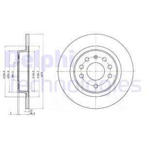 Тормозные диски DELPHI BG3731C