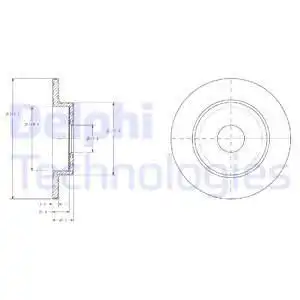 Тормозные диски DELPHI BG3761