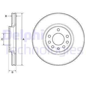 Тормозные диски DELPHI BG3770C