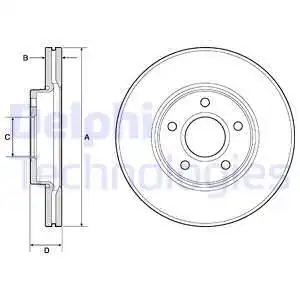 Диск тормозной DELPHI BG3868