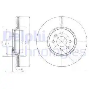 Тормозные диски DELPHI BG3929