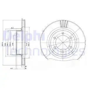 Тормозные диски DELPHI BG4052