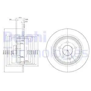 Диск тормозной DELPHI BG4063