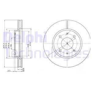 Тормозные диски DELPHI BG4068
