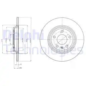 Диск тормозной DELPHI BG4081C