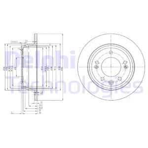 Тормозные диски DELPHI BG4082C