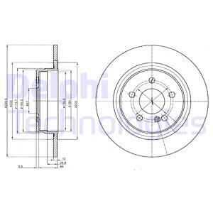 Тормозной диск DELPHI BG4153C
