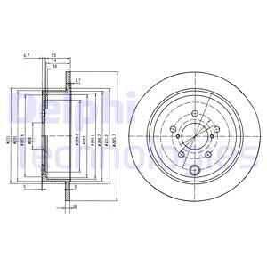 Тормозные диски DELPHI BG4158