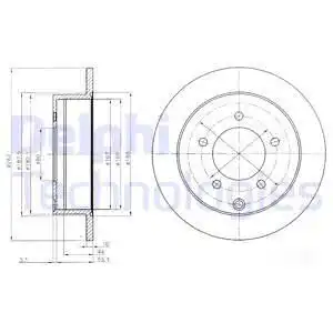 Тормозные диски DELPHI BG4198