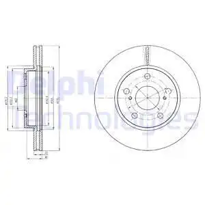 Тормозные диски DELPHI BG4232