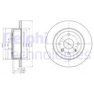 Тормозные диски DELPHI BG4244
