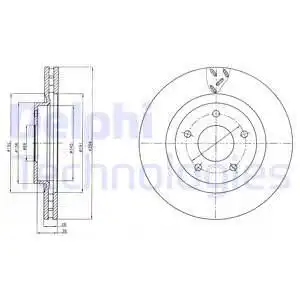 Тормозные диски DELPHI BG4246