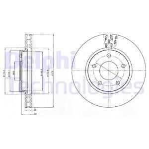 Тормозные диски DELPHI BG4258