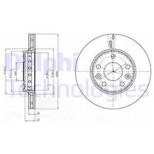 Тормозные диски DELPHI BG4265