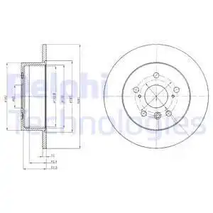 Тормозные диски DELPHI BG4268