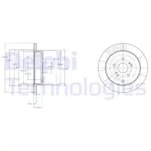 Тормозные диски DELPHI BG4329