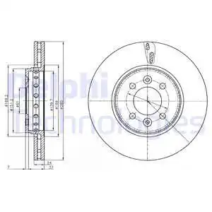 Тормозные диски DELPHI BG4536C