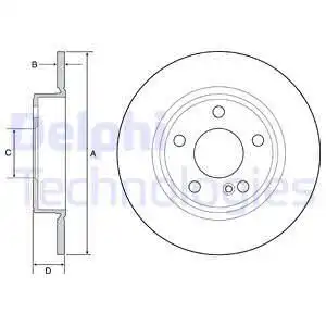 Тормозные диски DELPHI BG4555C