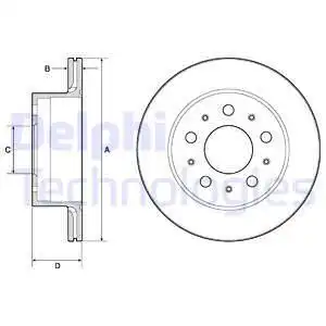 Тормозные диски DELPHI BG4796C