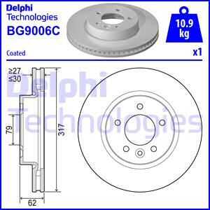 Тормозные диски DELPHI BG9006C