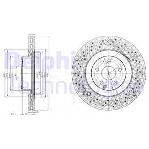 Тормозные диски DELPHI BG9057
