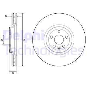 Тормозные диски DELPHI BG9178C