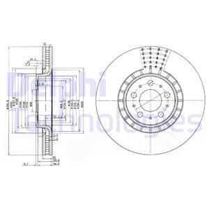 Тормозные диски DELPHI BG9783C