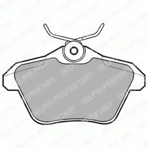Тормозные колодки DELPHI LP1018
