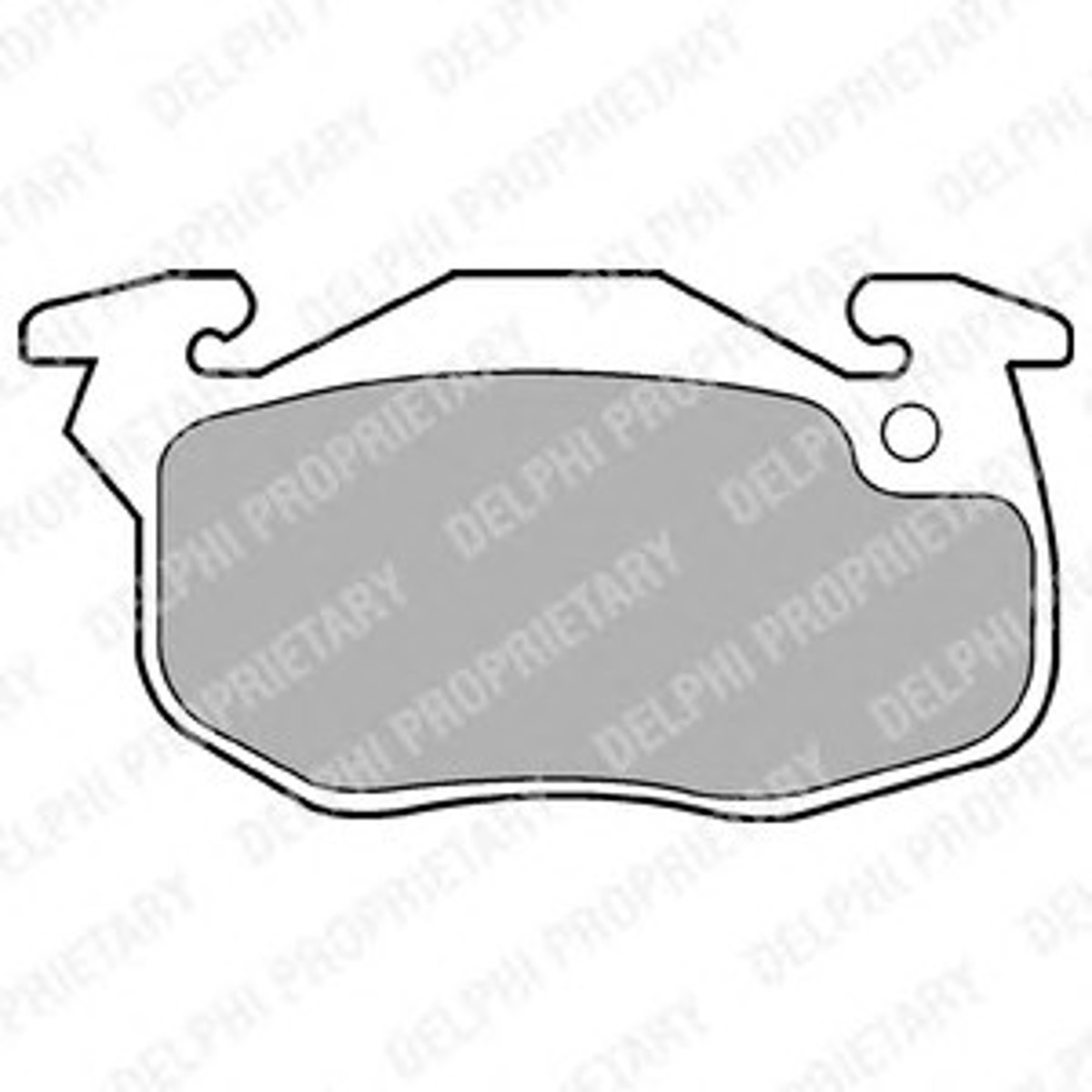 Колодки тормозные дисковые DELPHI LP1053