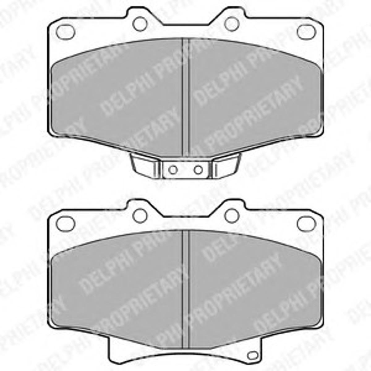 Колодки тормозные дисковые DELPHI LP1070