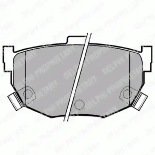 Тормозные колодки DELPHI LP1073