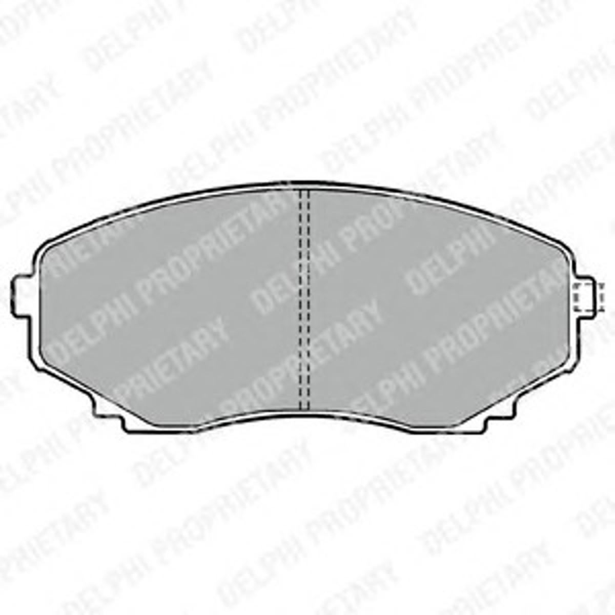 Колодки тормозные дисковые DELPHI LP1095