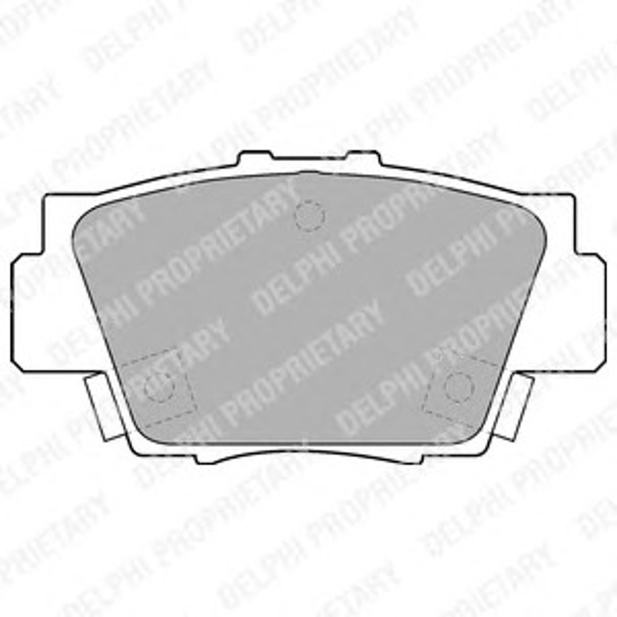 Комплект тормозных колодок дисковый тормоз DELPHI LP1102