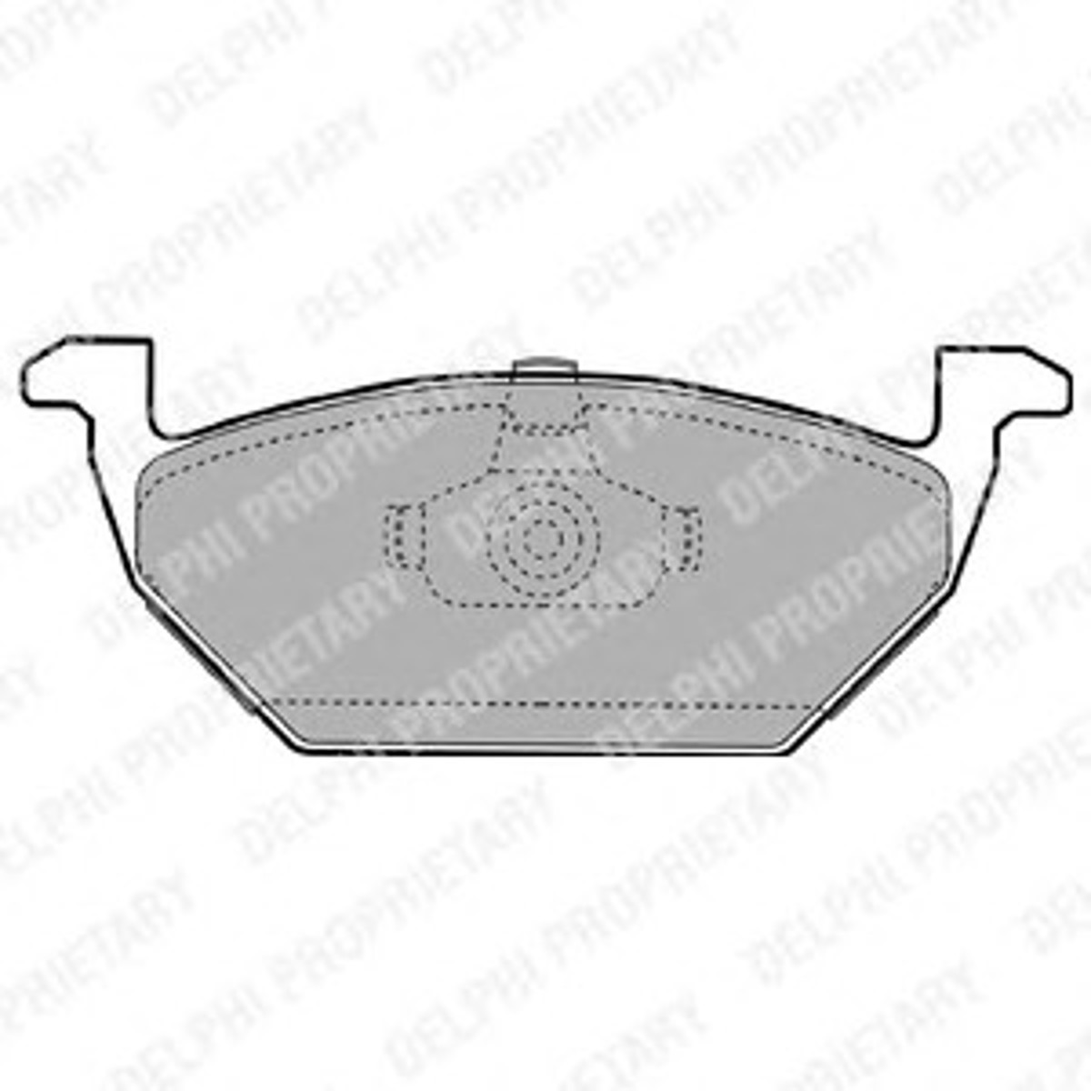 Колодки тормозные дисковые DELPHI LP1104