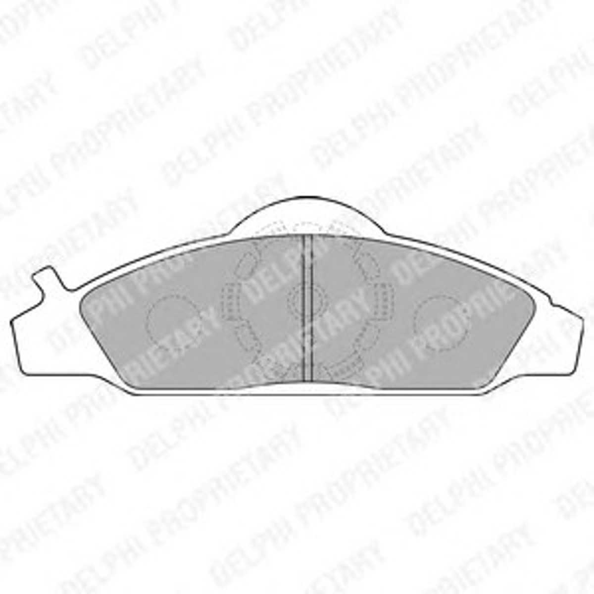 Колодки тормозные дисковые DELPHI LP1145