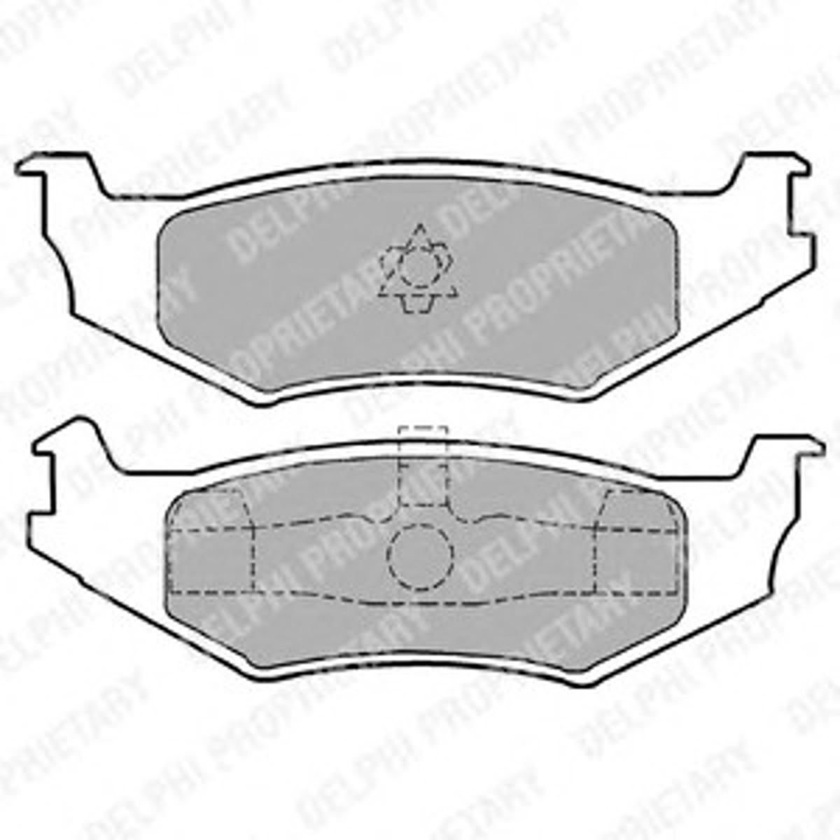 Колодки тормозные дисковые DELPHI LP1159