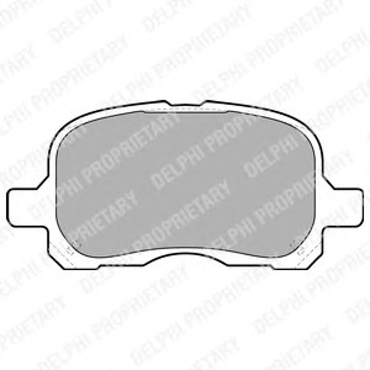 Колодка тормозная дисковая комплект DELPHI LP1302