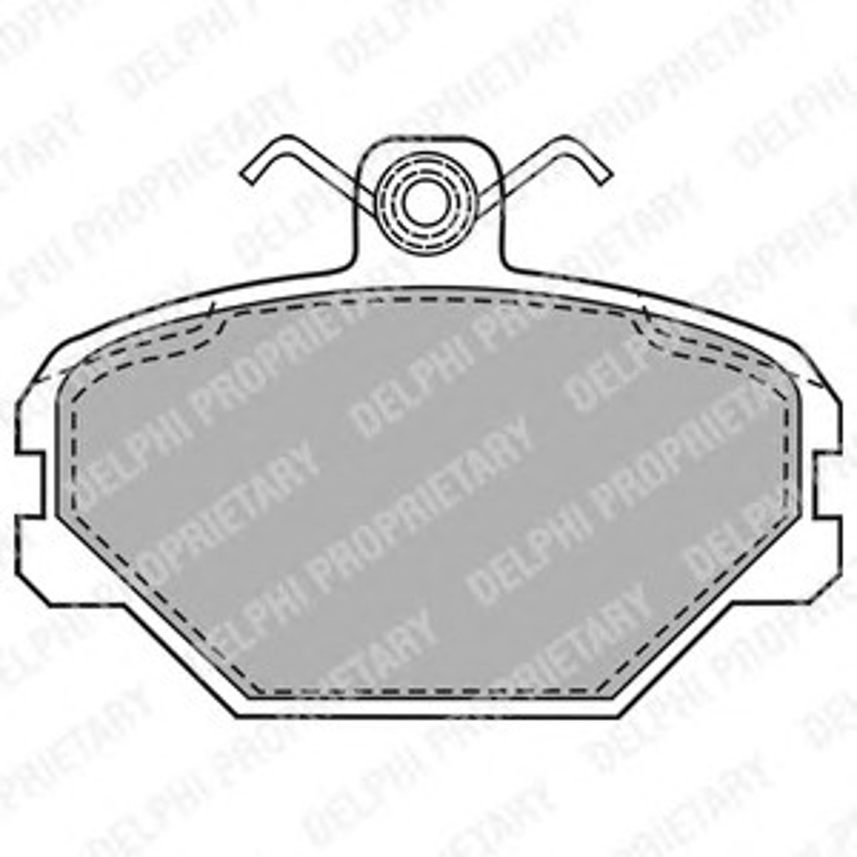 Колодки тормозные дисковые DELPHI LP1444