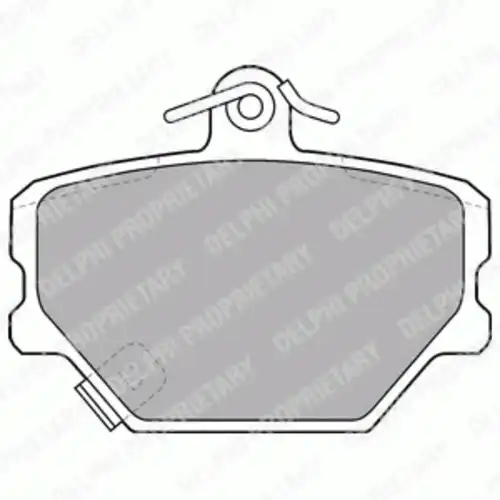 Тормозные колодки DELPHI LP1465