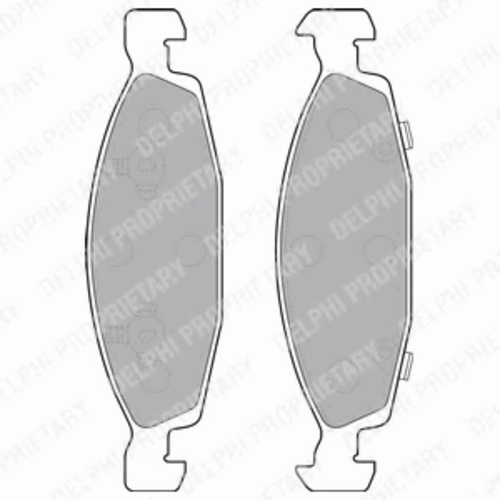 Тормозные колодки DELPHI LP1557