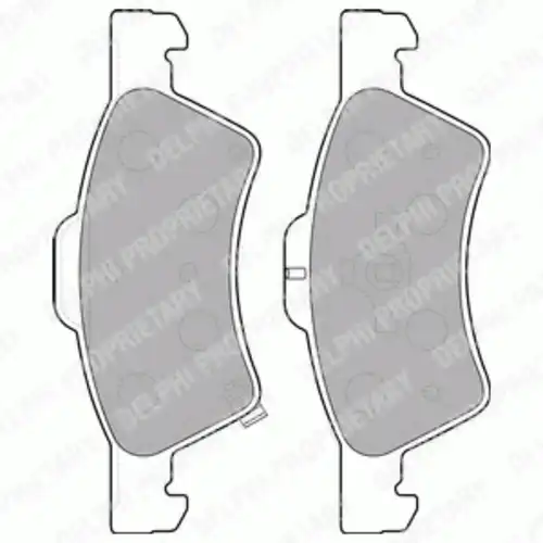 Тормозные колодки DELPHI LP1693