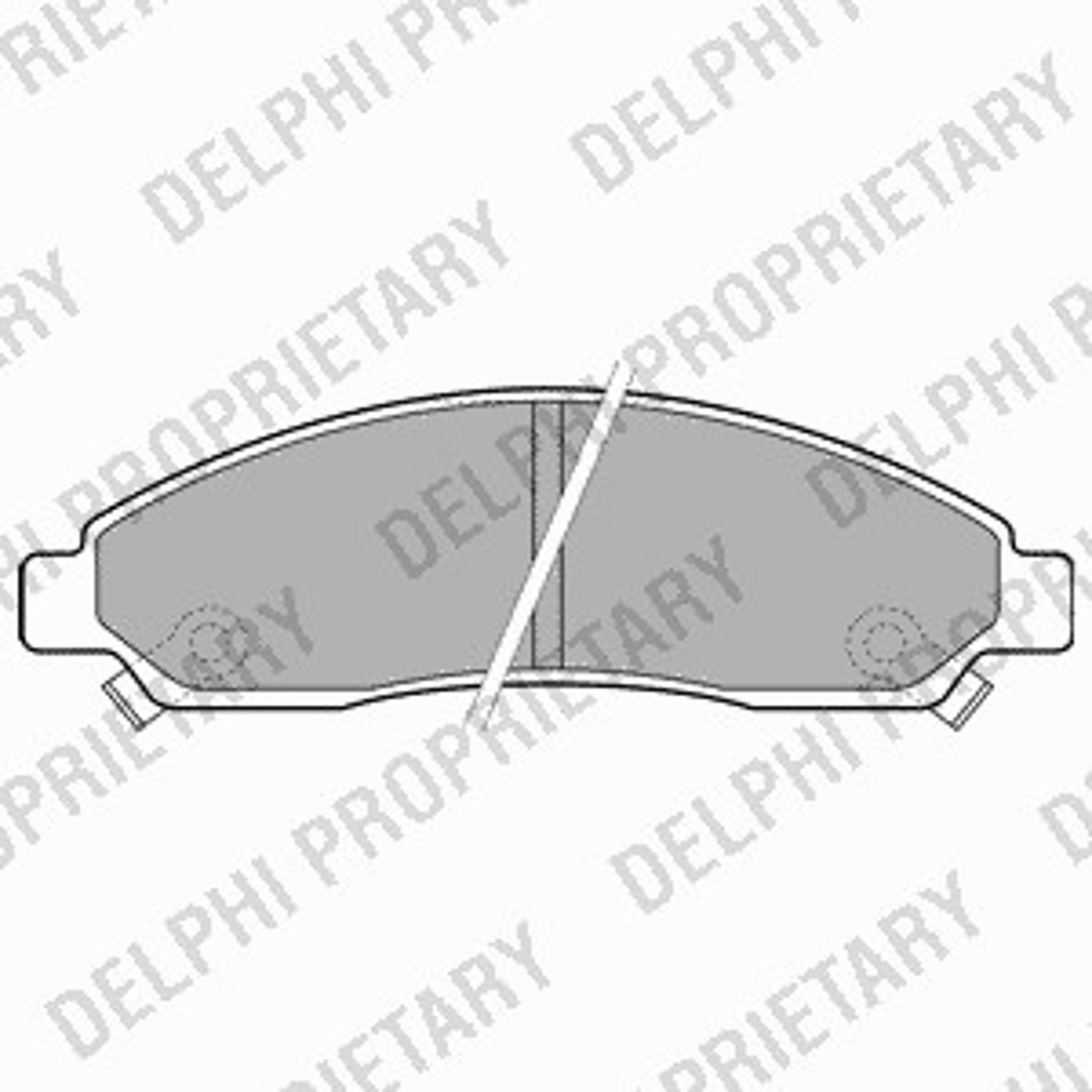 Колодки тормозные дисковые DELPHI LP2037