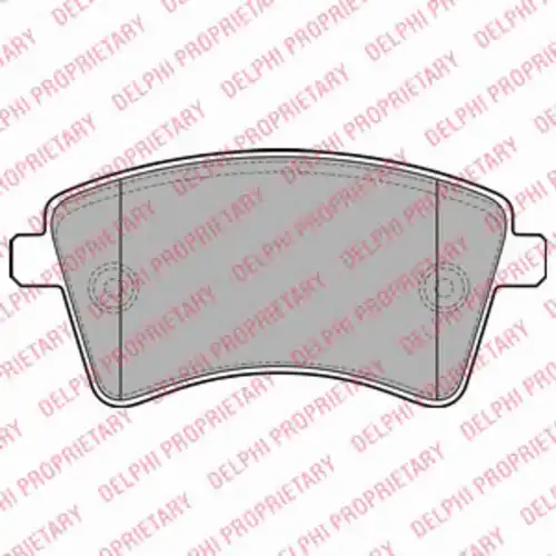 Тормозные колодки DELPHI LP2078
