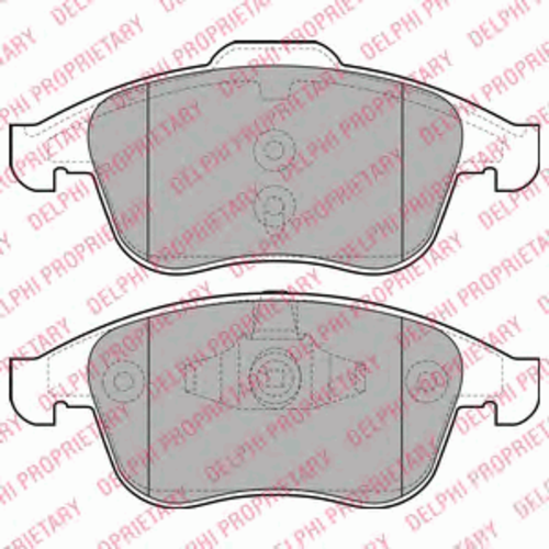 Тормозные колодки DELPHI LP2079