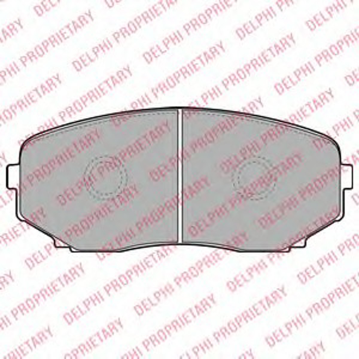 Колодки тормозные дисковые DELPHI LP2098