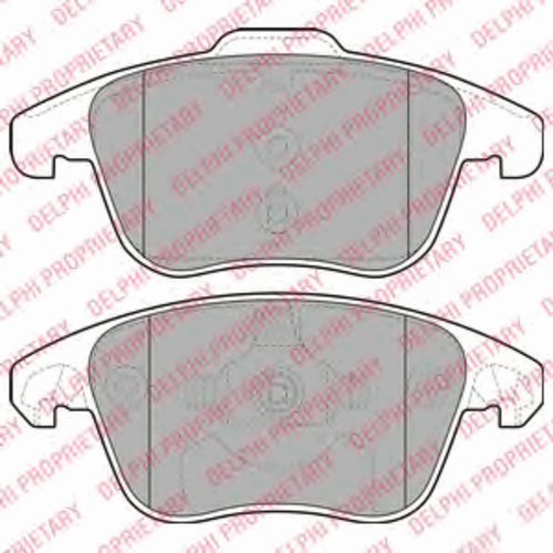 Тормозные колодки DELPHI LP2100